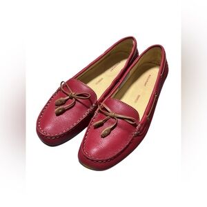 NWT Rockport Red Leather Loafers - Size 10